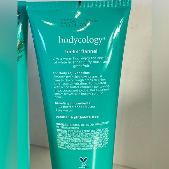 2 Pk Bodycology Feelin' Flannel Body Cream Moisturizing Rich Butter Complex 8oz - Picture 3 of 3